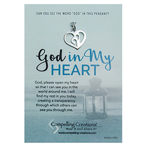 God in my Heart - sterling silver