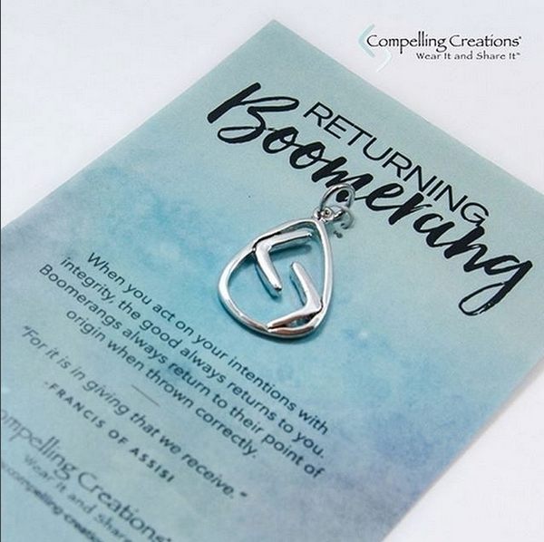 Returning Boomerang - sterling silver