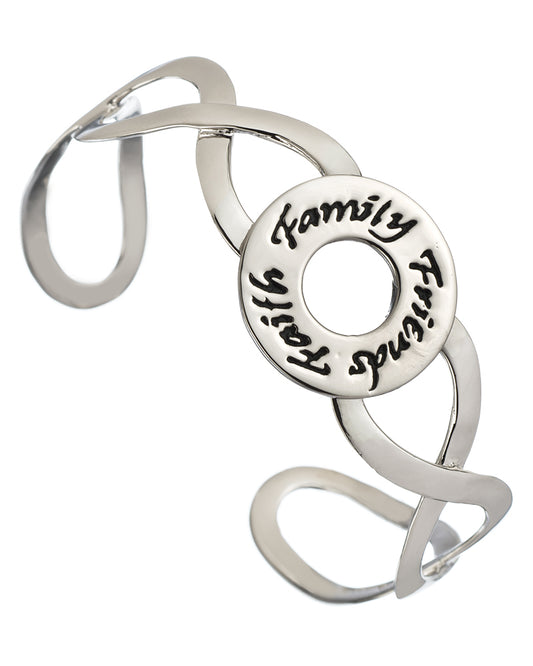 ...All That Matters Faith.Family.Friends Cuff Bracelet
