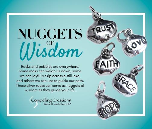 Charm - Trust Nugget - sterling silver