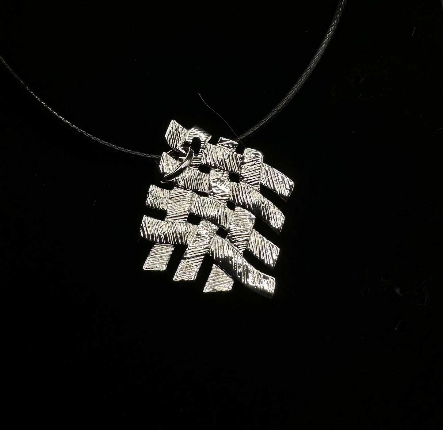 Tapestry Pendant and Necklace - Sterling Silver