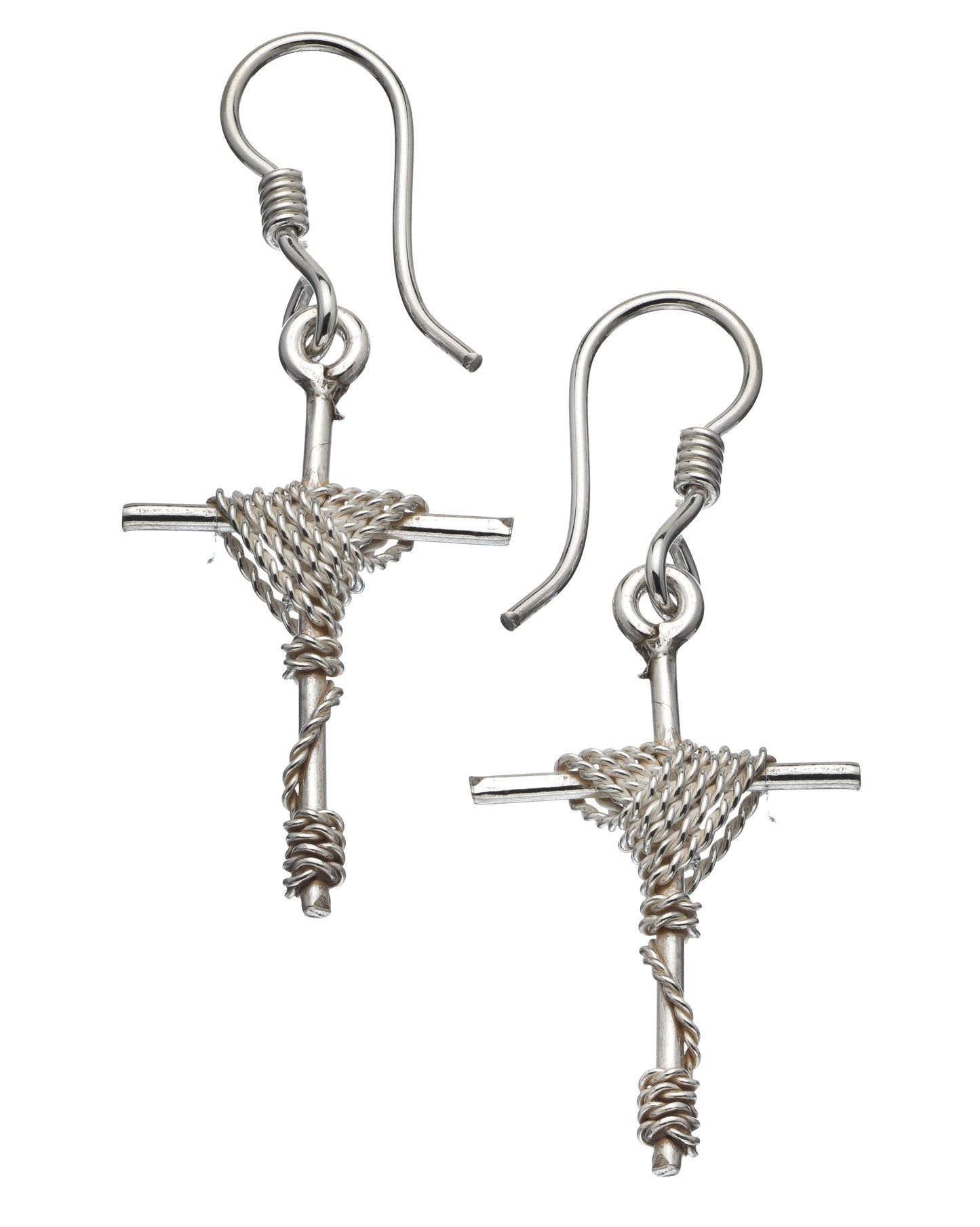 Entwined Cross Earrings